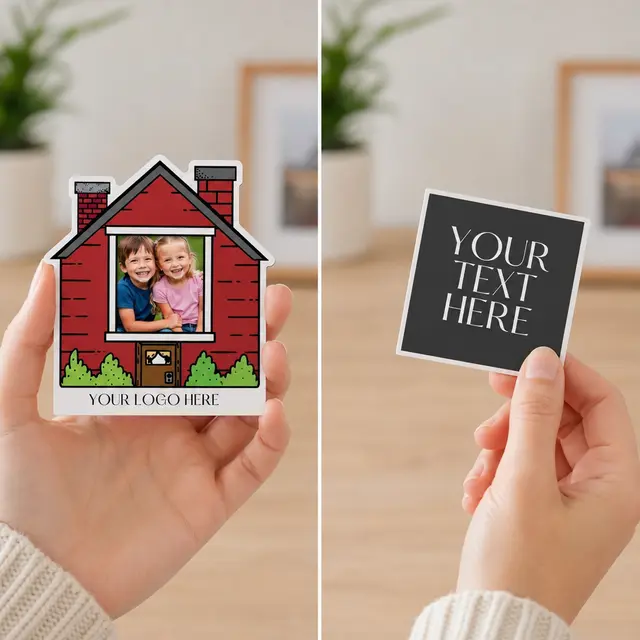 House Picture Frame Magnet - Rect Punch Out view 8