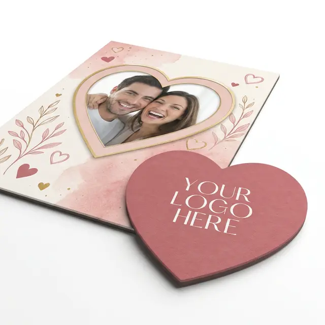 Heart Punch Out Picture Frame Magnet view 4