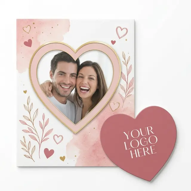 Heart Punch Out Picture Frame Magnet view 5