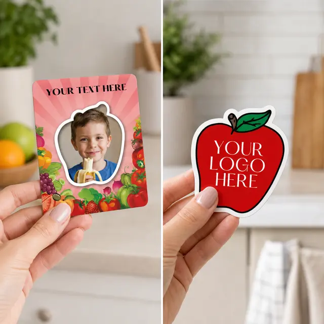 Apple Punch Out Picture Frame Magnet view 5