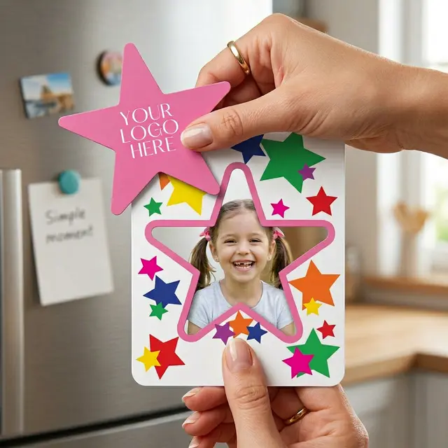 Star Punch Out Picture Frame Magnet view 4