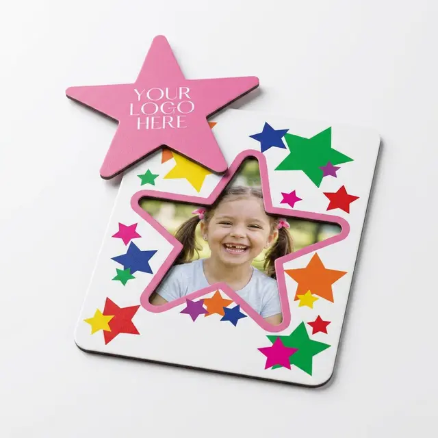 Star Punch Out Picture Frame Magnet view 6