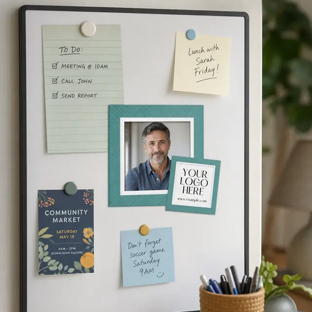 Square Punch Out Picture Frame Magnet view 5