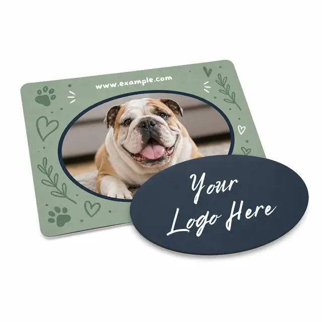 2-in-1 Oval Car Magnet w/Picture Frame view 3
