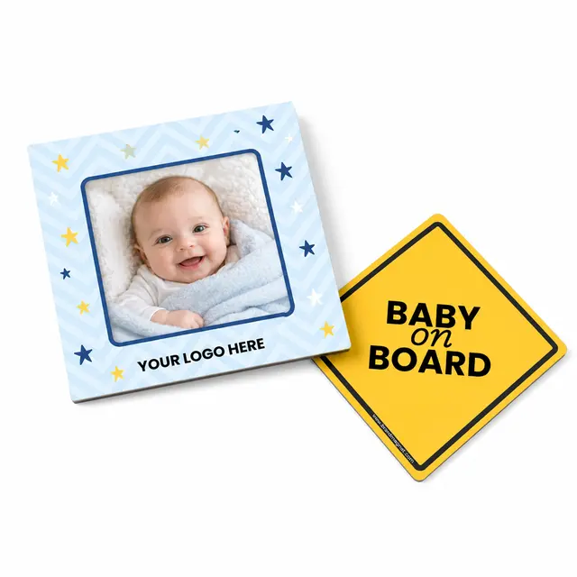 2-in-1 Square Car Magnet w/Picture Frame view 4