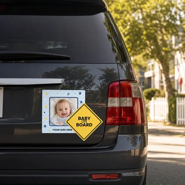 2-in-1 Square Car Magnet w/Picture Frame view 5