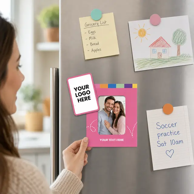 Rectangle Punch Out Picture Frame Magnet view 2