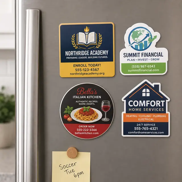 Custom Corner Flat Flexible Magnet up to 31 Sq In view 3
