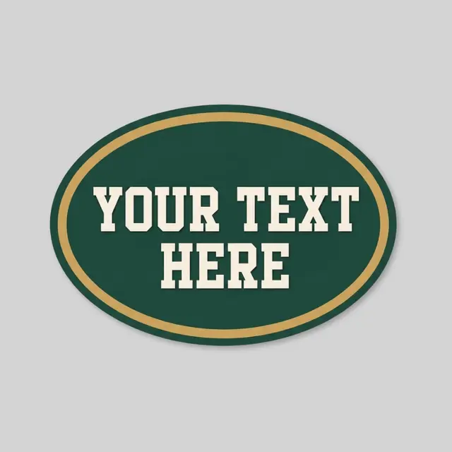 Car Sign Oval Magnet 6 x 4 view 1