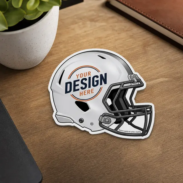 Small Helmet Car Sign Magnet view 2