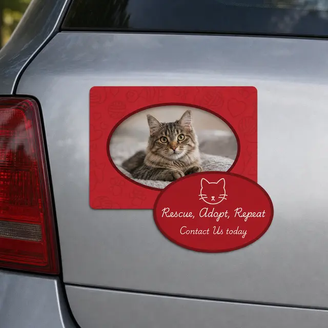 2-in-1-oval-car-magnet-w-picture-frame view 2