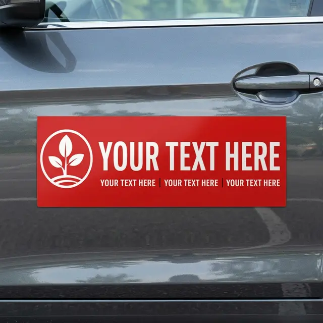 Car Sign Magnet 8 x 22 view 6