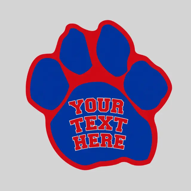 Paw Print Car Sign Magnet view 1