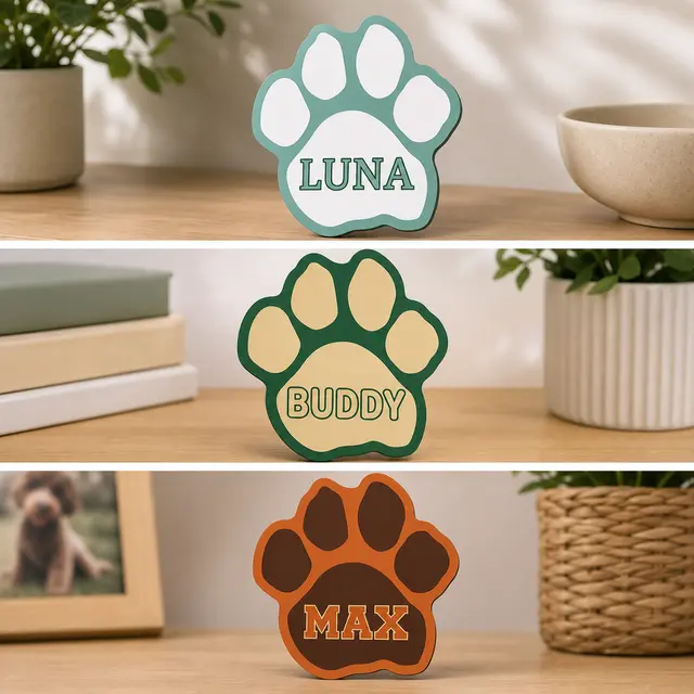 Paw Print Car Sign Magnet view 4