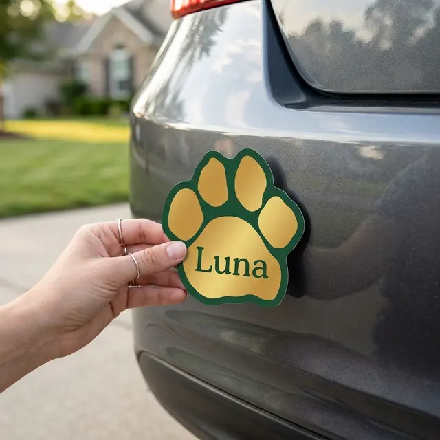 Paw Print Car Sign Magnet view 5