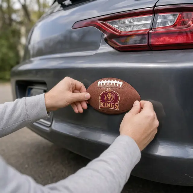 Football Car Sign Magnet view 2