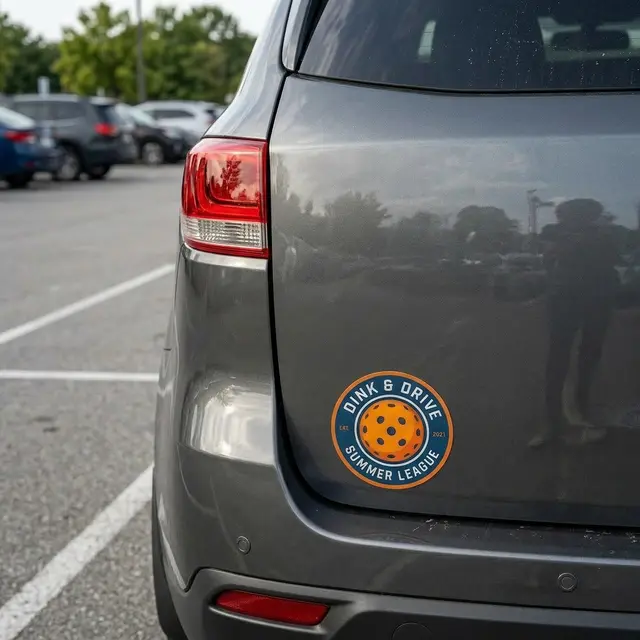 Circle 10 Diameter Car Sign Magnet view 3