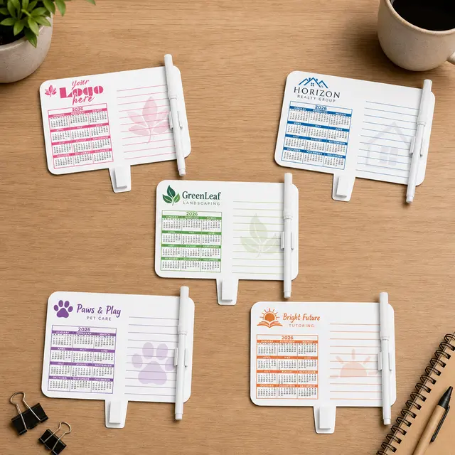 Calendar / Memo Magnet with Clip view 2
