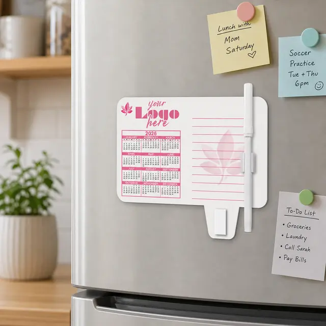 Calendar / Memo Magnet with Clip view 3