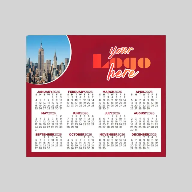 Calendar Sq Crnr Magnet 3-13/32 x 3-29/32 view 1
