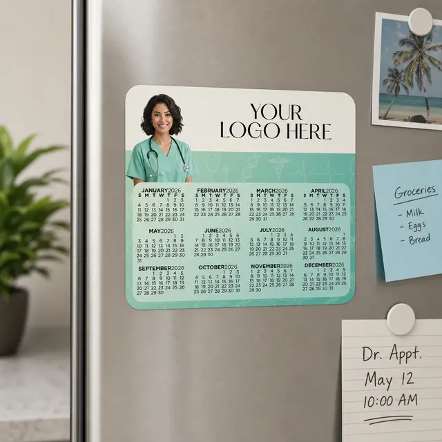 Calendar Round Corner Magnet view 4