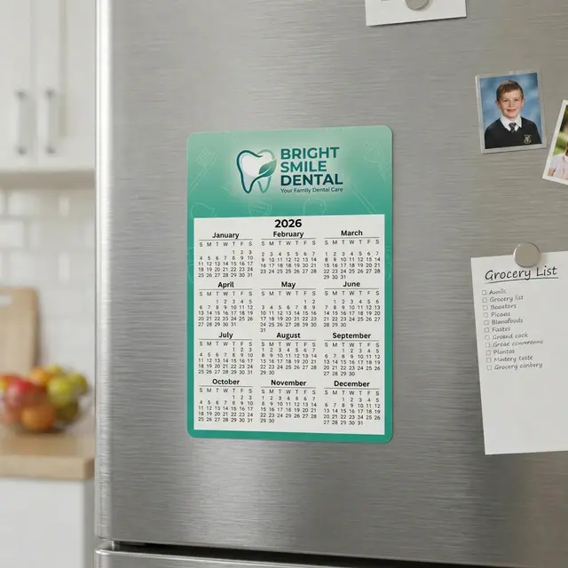 Calendar Sq Crnr Magnet 2-29/32 x 4-15/16 view 2