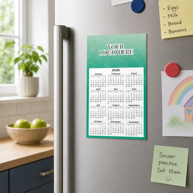 Calendar Sq Crnr Magnet 2-29/32 x 4-15/16 view 4