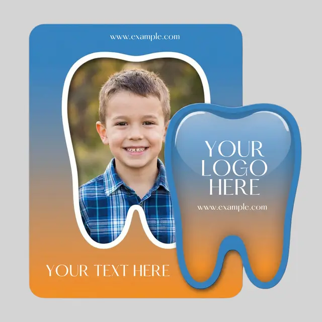 Tooth Punch Out Picture Frame Magnet view 1