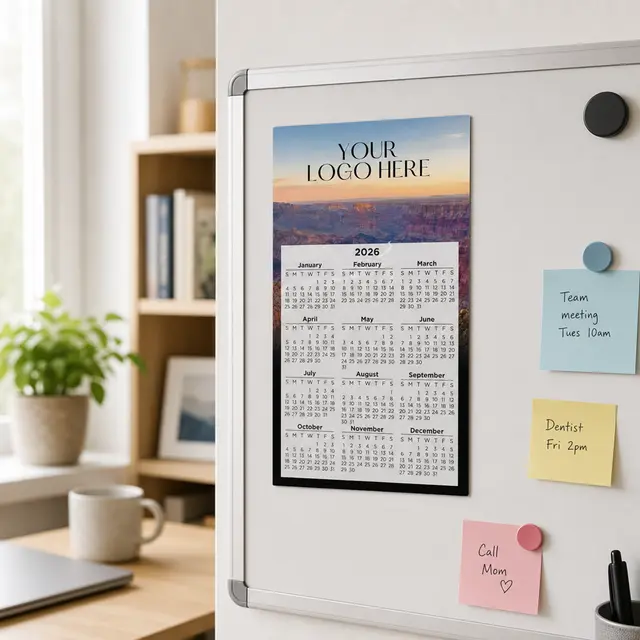 Calendar Large Magnet 3-29/32 x 6-15/16 view 3