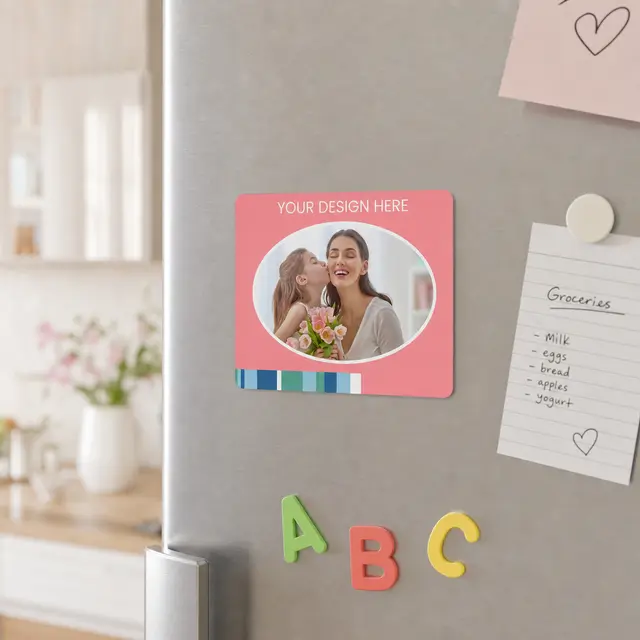 Jumbo Picture Frame Magnet - Oval Punch Out view 2