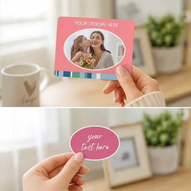 Jumbo Picture Frame Magnet - Oval Punch Out view 3