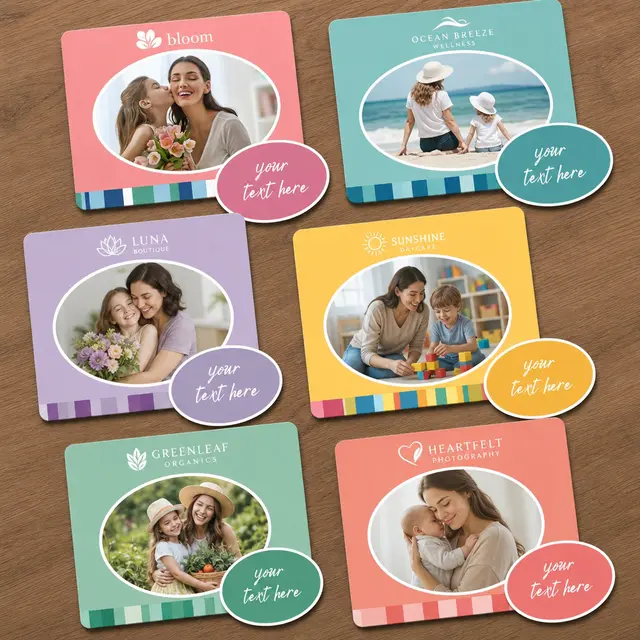 Jumbo Picture Frame Magnet - Oval Punch Out view 5