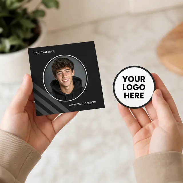 2-in-1 Circle Car Magnet w/Picture Frame view 5
