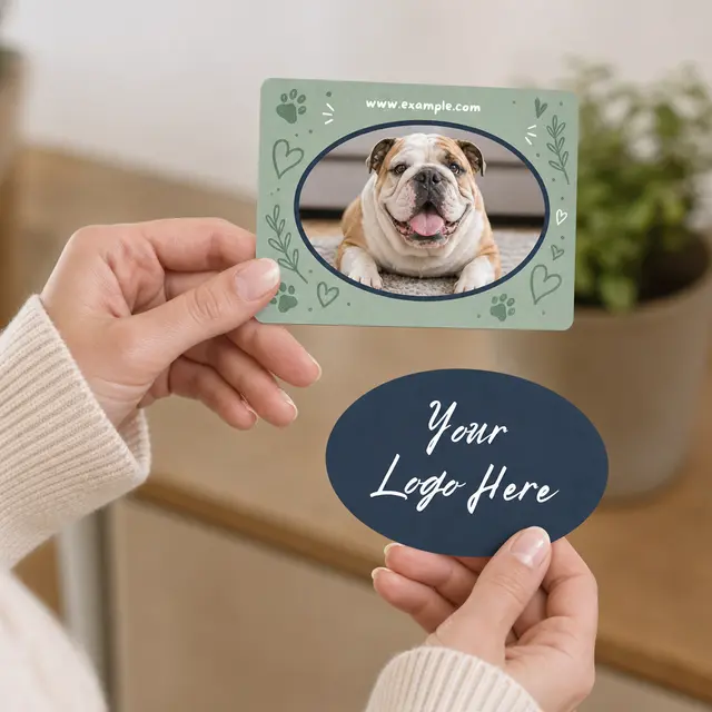 2-in-1 Oval Car Magnet w/Picture Frame view 6
