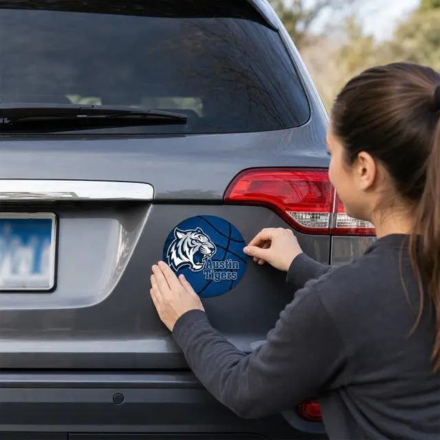 Schedule Magnet w/ Circle Punch Out Car Sign view 5
