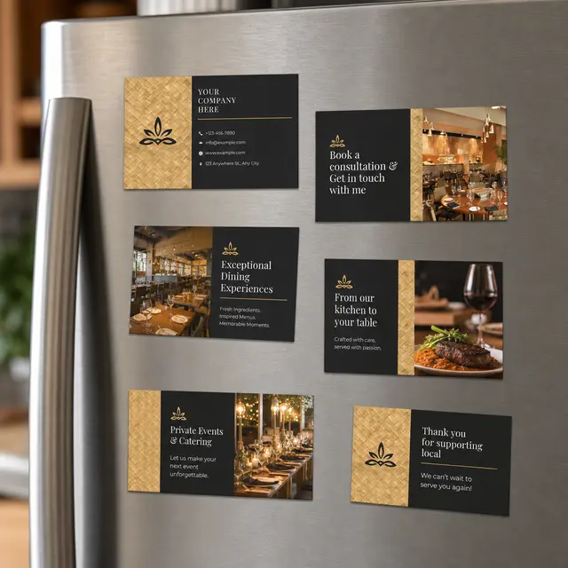 Double Sided Business Card Magnet view 4