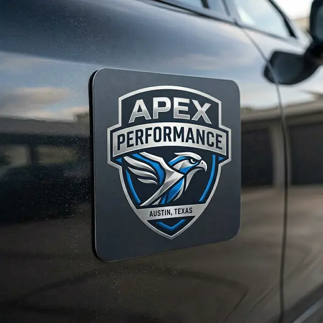 Car Sign Rnd Corner Magnet 3-3/4 x 3-3/4 view 4