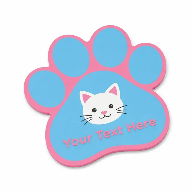 Paw Print Car Magnet 5.75 x 5.75 view 4