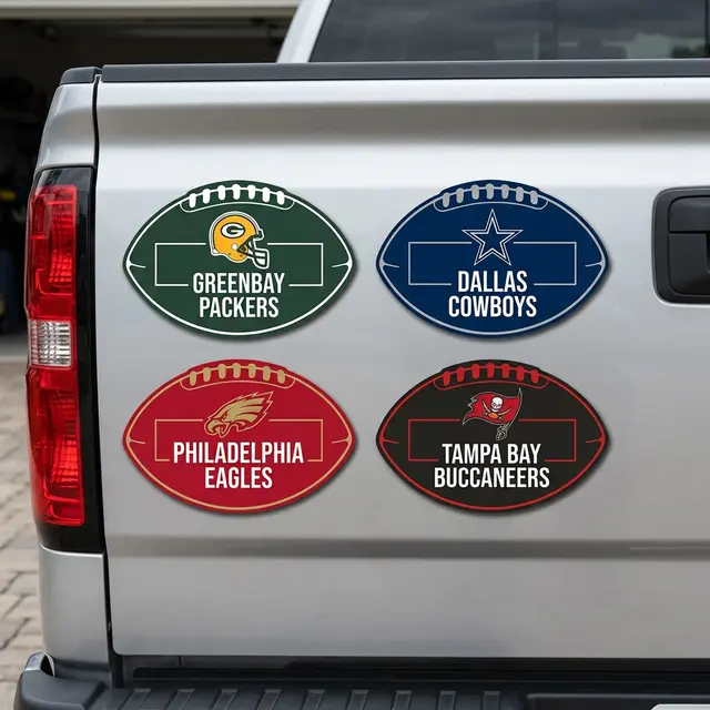 Football Car Sign Magnet view 2