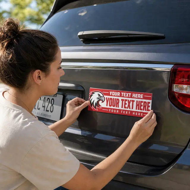 Car Sign Magnet 2-3/4 x 8-1/4 view 2
