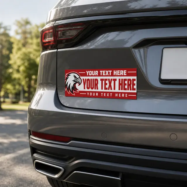 Car Sign Magnet 2-3/4 x 8-1/4 view 3