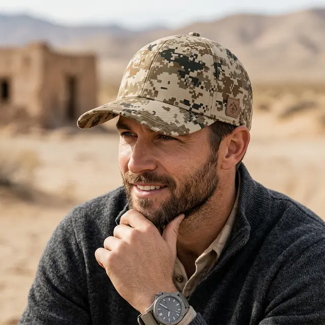 Custom Port Authority® Digital Ripstop Camouflage Cap view 6