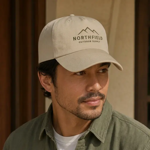 Custom 5 Panel Polyester Cap - Embroidered view 3