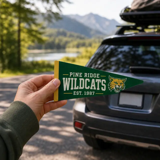 Pennant Car Sign Magnet 7.125 x 3.75 view 4