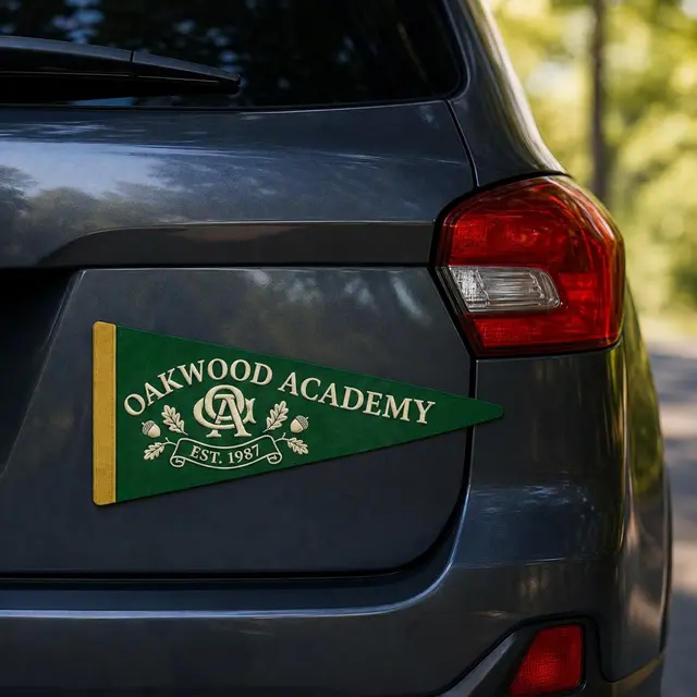 Pennant Car Sign Magnet 7.125 x 3.75 view 5