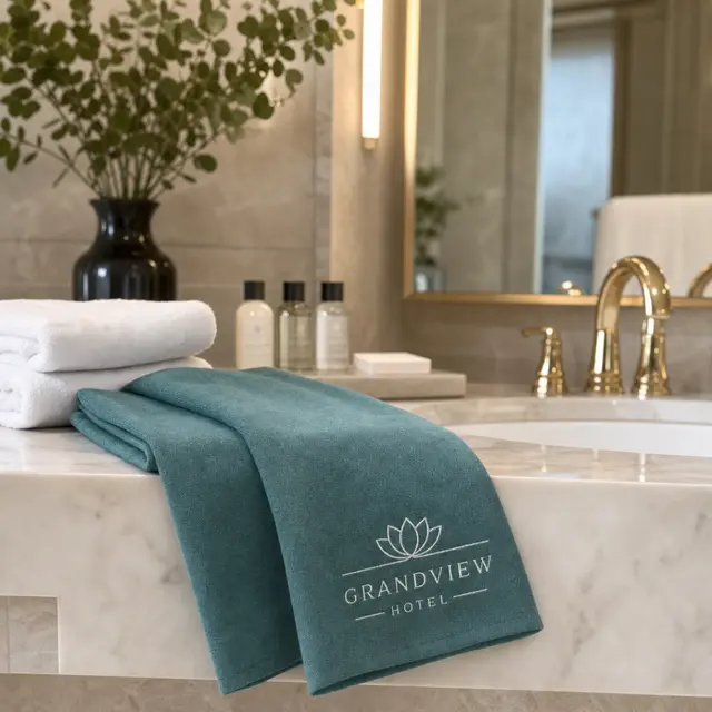 Custom Linen Towels view 3