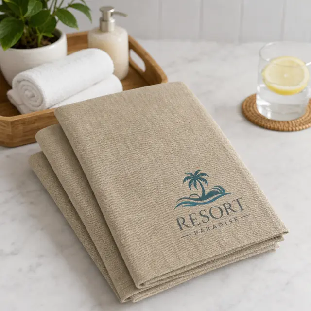 Custom Linen Towels view 4