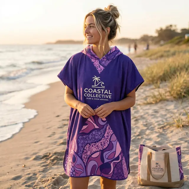 Custom Hooded Beach Towels view 4