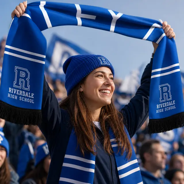 Custom Soccer Fan Scarf view 3