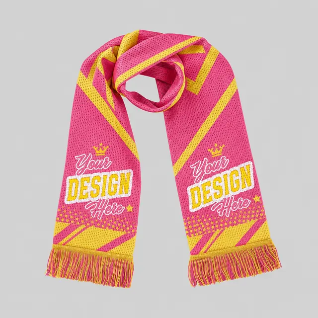 Custom Soccer Fan Scarf view 6
